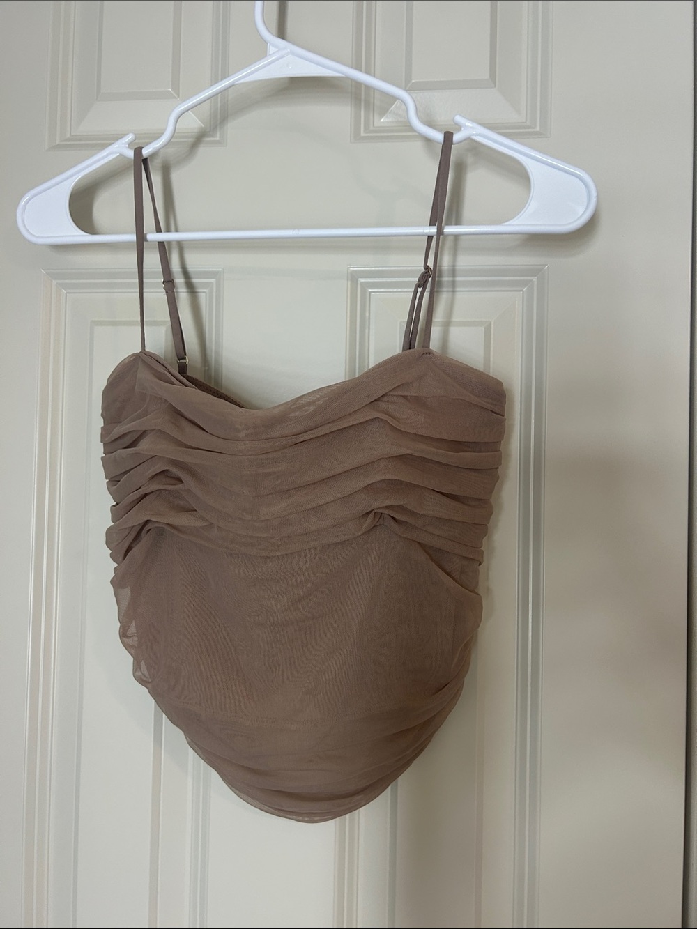 Aritzia Babaton Ruched Spaghetti Strap Tank Top